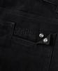 Beodeonteu Garment Dyed Cut-Out Pocket Wide Twill Pants [Black]