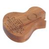 Guitar Pick Box Engraved Guitar Portable 3 Wooden Picks and Storage Case for Birthday Christmas