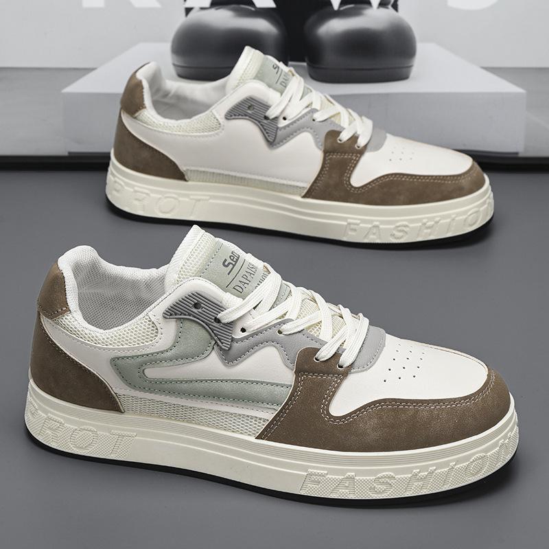 

Мужская обувь летняя обувь мужская сетчатая дышащая обувь для мальчиков бордовые туфли черно-белые универсальные повседневные спортивные кожаные туфли белые туфли мужские 44 бежевый