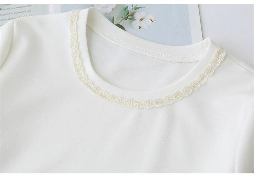 Women's Plus Size Lace Hem Hoodie Sweatshirt - Spring 2026 Chubby Girl Long Sleeve Casual Top