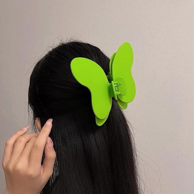 9 Farben Haarspange Übergroßer Schmetterling Einfarbig Haarspangen Frauen Kreative Haarspangen Pferdeschwanz Hai-Klammern Haarschmuck