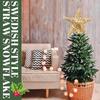 Christmas Stars Decorations Christmas Tree Star Topper Star Shaped Pendant Scandinavian Straw Ornaments Christmas Tree Star