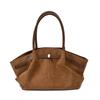 Autumn And Winter New Pleated Armpit Bag Commuter Shoulder Bag Matte Suede Large Capacity Tote Bag Women