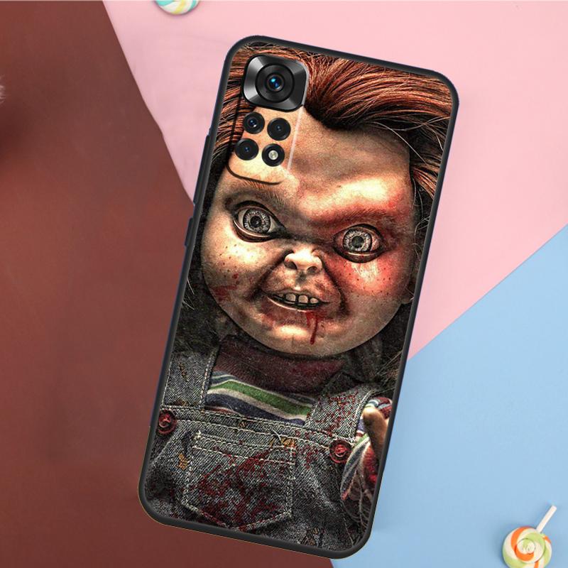Scary Chucky Doll Horror Movie Case For Xiaomi Redmi Note 11 Pro 11S 8 9 12 10 Pro 10S 9S Redmi 9 10 12C 9C 10C Back Cover