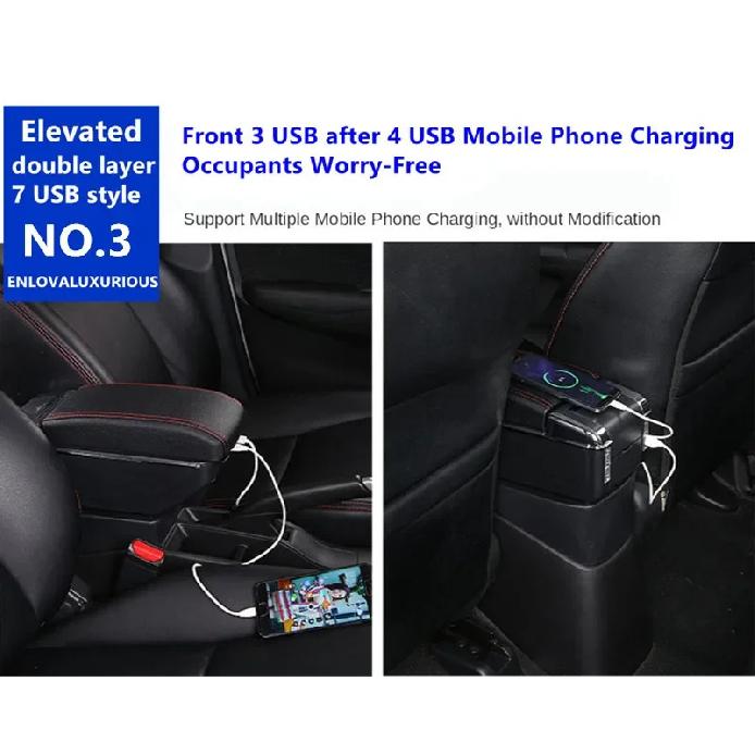 Per Hyundai SOLARIS Bracciolo Per Hyundai Accent RB Solaris Verna 2011-2016 Scatola Bracciolo Auto Scatola Portaoggetti Interna Accessori Auto