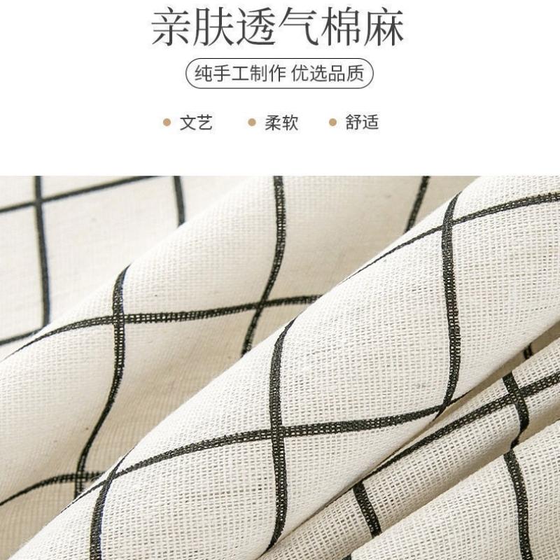 Nordic Cotton Linen Tablecloth Soft Comfortable Durable Waterproof Heat Insulation Square Tassel Trendy Fresh Dining Table Cloth