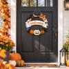 Halloween Hanging Sign for Yard Entryway, Front Door Porch Wall Decor, Indoor Outdoor Seasonal Home Decoration