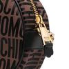 Moschino Classic Logo Print Gold Logo Letter Polyester Blend Crossbody Bag Women Bags Black Brown A74158268