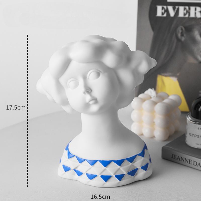 Abstrakte Mädchenstatue Modernistische Harzskulptur für Heim- und Bürodekoration Künstlerische Figur Kunstgeschenk Minimalistisches Innendesign