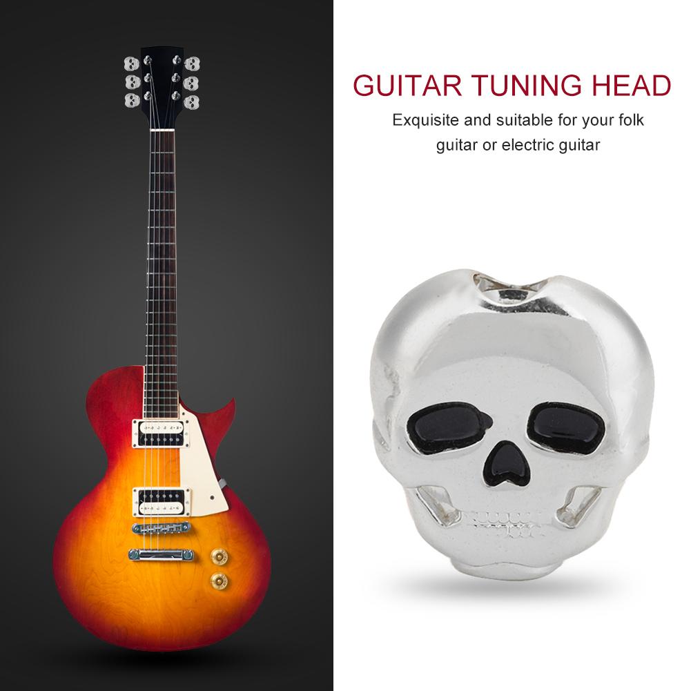 

6 шт. колки для настройки колки для электрогитары в стиле фолк (Серебряный)