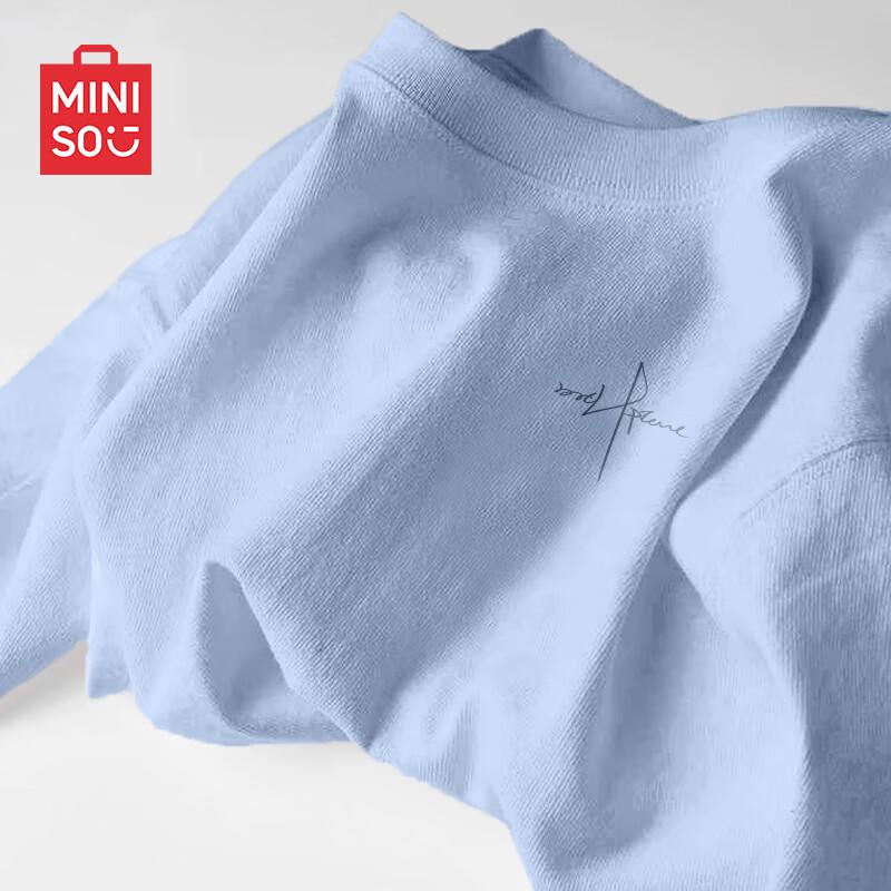 MINISO Men's Summer Pure Cotton Loose Fit T-shirt