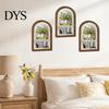 Rustikale Wohnaccessoires Zitronenbogige Wandkunst Dekoration, Pastorale Blumen Holzschild, Nordischer Tulpen-Schild Stil Dekoration für Küche Schlafzimmer Wohnzimmer