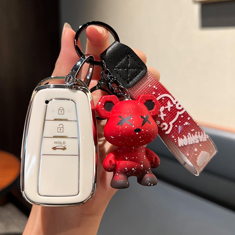 Key Case for Toyota: Fits Corolla, Camry, Levin, Avalon, Highlander, RAV4 & CHR - Women's Shell & Buckle Bag