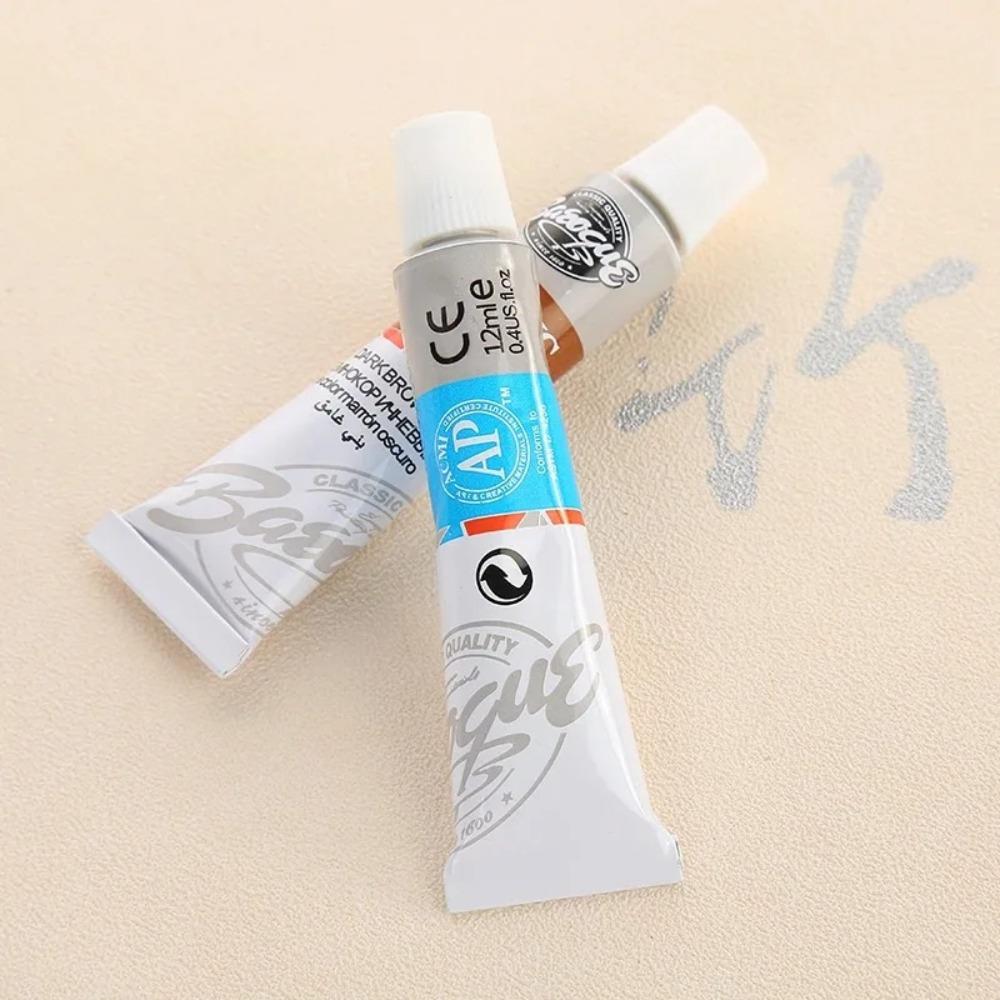 Colorful 12 Colors Acrylic Paint Color Set Watercolor Pigment Ceramic Stone Wall Craft Paints