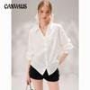 Women's Spring/summer Loose-fitting Laid-back Long-sleeved Shirt Simple and Versatile Top