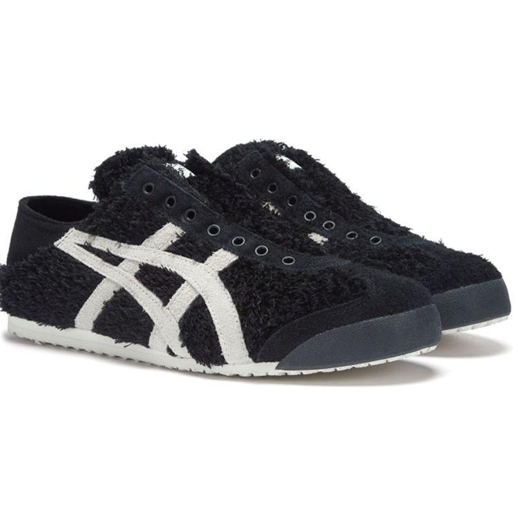 ONITSUKA TIGER Mexico 66 Fabric Comfortable Versatile Shock Absorbing Non-Slip Wear-Resistant Low-Top Casual Shoes Unisex Sneaker Black 1183A761-002