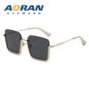 2025 Trendy Women's Large Square Sunglasses - Korean Style, Anti-UV, Face Slimming Design