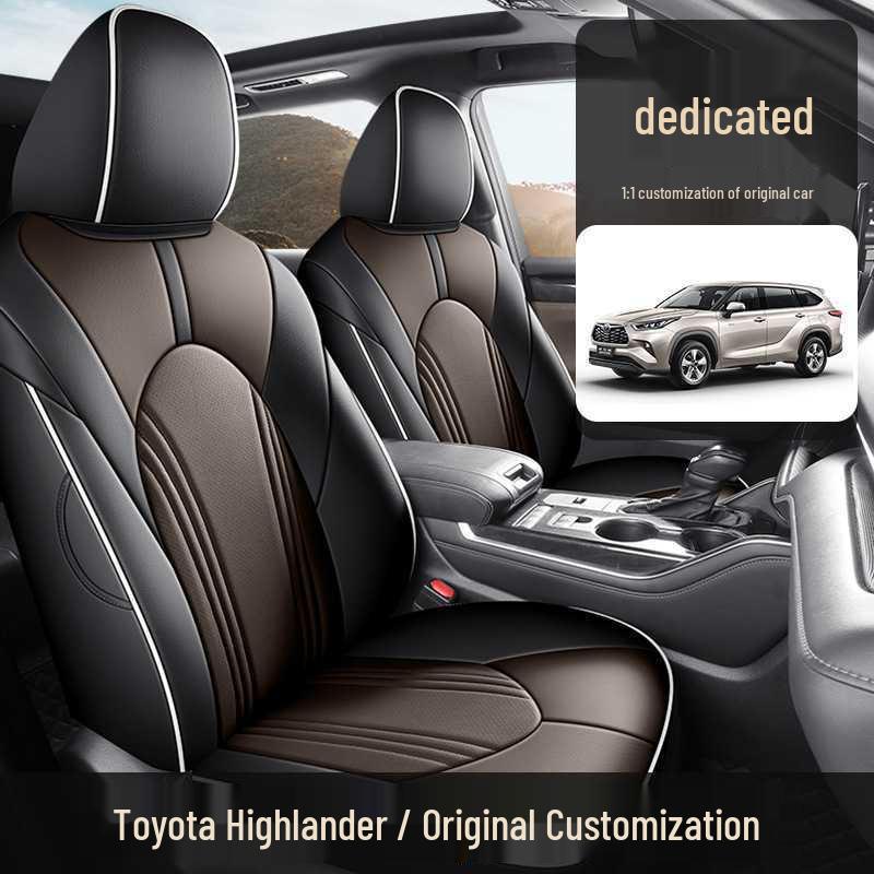 Toyota Highlander Car Seat Cushion Set: 5-Seater and 7-Seater All-Season Full Coverage Interior Accessories
