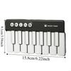 Tragbares Design Lernklavier Tastatur 7 Farben LED Musikinstrument Spielzeug Geburtstagsgeschenk