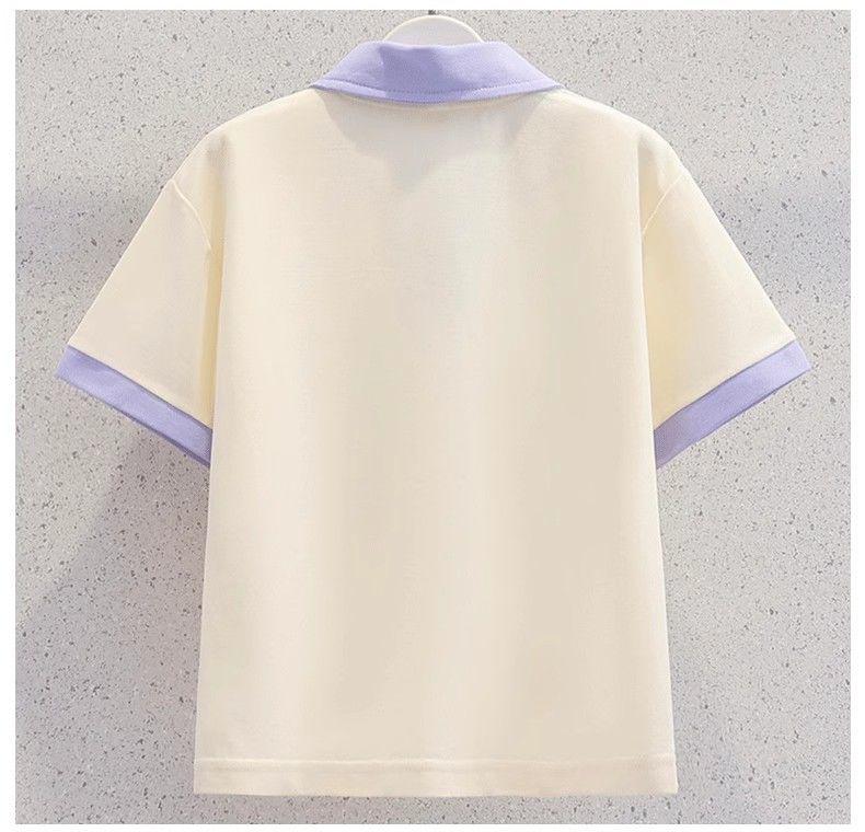 Kuromi Girls' Summer Cartoon JK Skirt Set - Short Sleeve Dress for Middle and Big Kids