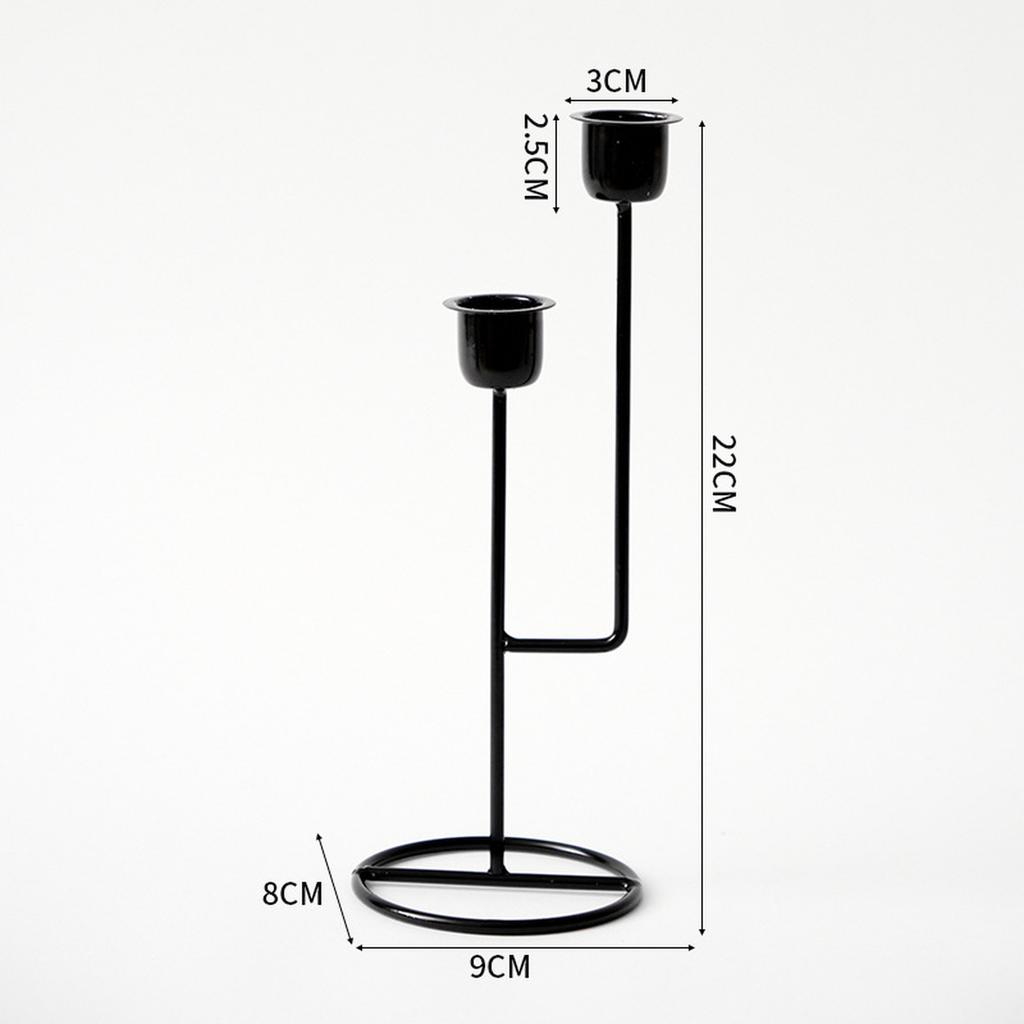 Light Luxury Candlestick Retro Dinner Table Decor Ornament