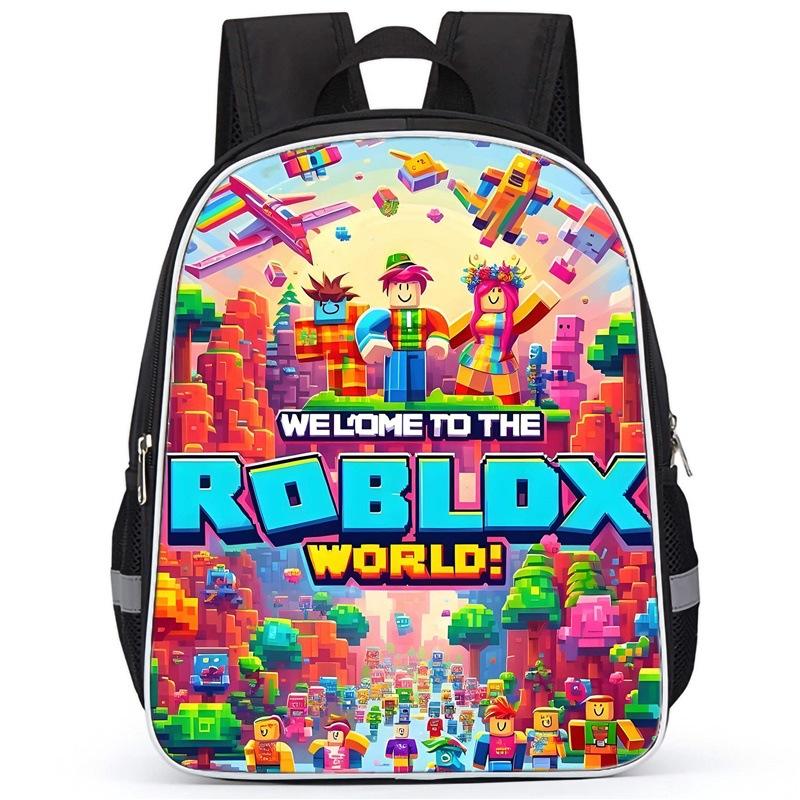 2026 new Roblox comfortable backpack with high-definition printed casual lightweight backpack