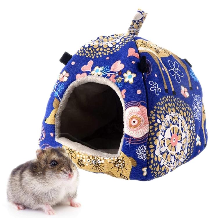 Hamster Plush Hideout Small Animal Hanging Hammock Warm Winter Bed Tent House