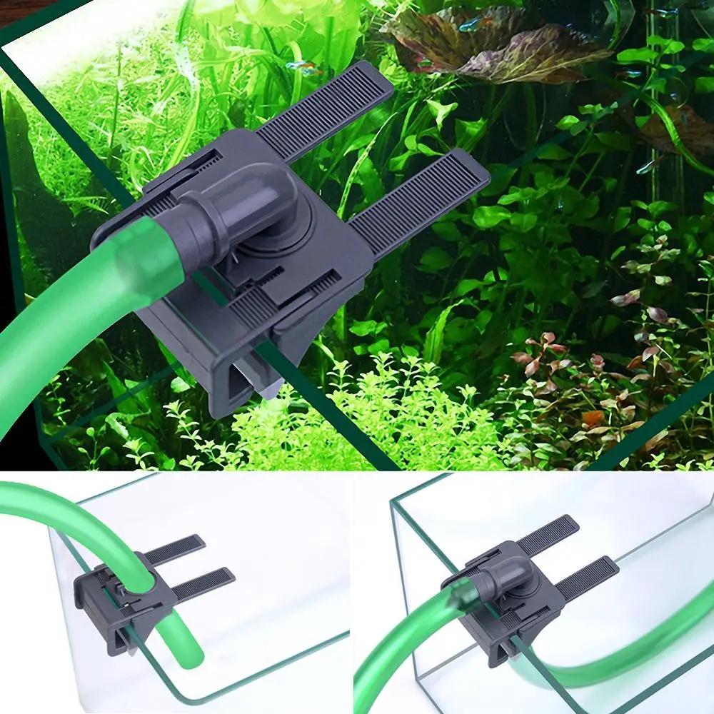 Plastic Holder Aquarium Fish Tank Water Pipe Joint Fish Tank Bracket Water Inlet and Outlet Retractable Fish Tank Accessories