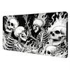 Gothic Burning Skeleton TCG Playmat Mouse Pad Playmat 24"X14" MTG TCG Office Desk Mat for Work Game Laptop Rug Carpet MousePad