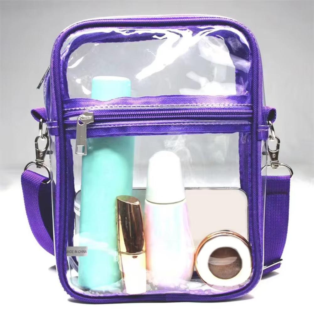 Adjustable Shoulder Strap Crossbody Bag Large Capacity Transparent Messenger Bag  Travel