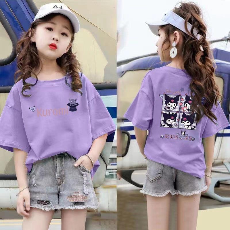 

Girl s short sleeved T-shirt girl s short sleeved T-shirt girl 140