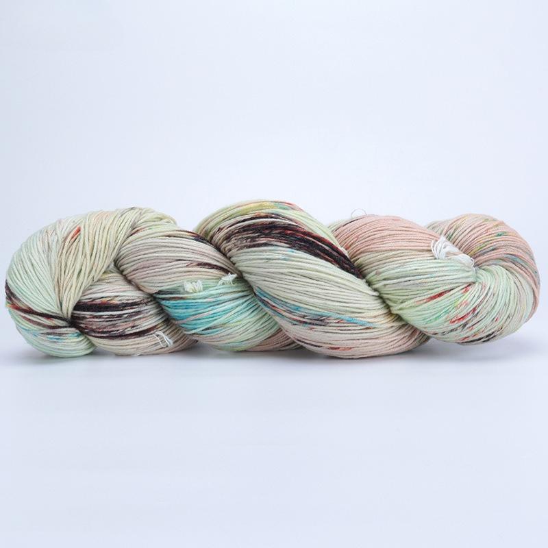 100g 300Meters Handmade Dyed Wool Yarn for DIY Knitting&Crocheting Sweater Scarf Gradient Color Cotton Wool Yarn