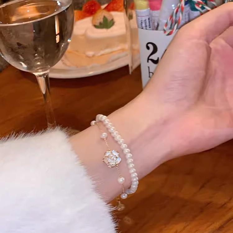 Korean Ins Tide Pearl Bracelet Design Temperament Bracelet Couple Bracelet Hand Jewelry