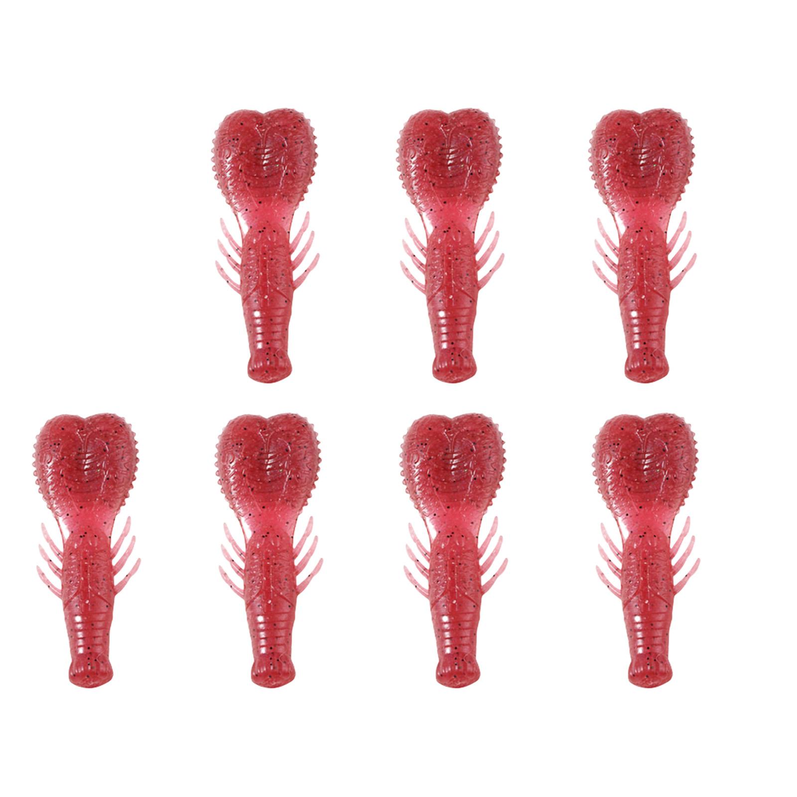 

7pcs Artificial Swimbait 6.2cm Fishing Baits Lure 6.7g Soft Bait Fishing Tackle Accessories Crawfish Lure for Bass Trout 4