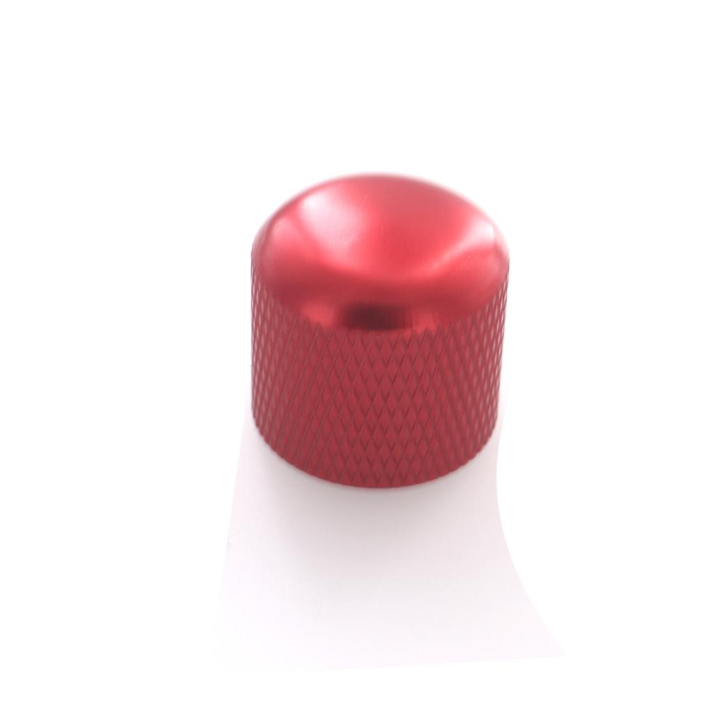 High-End Metal Potentiometer Knobs Electric Guitar Metal Volume Knobs Bass Volume Knobs Tone Knobs (Red)