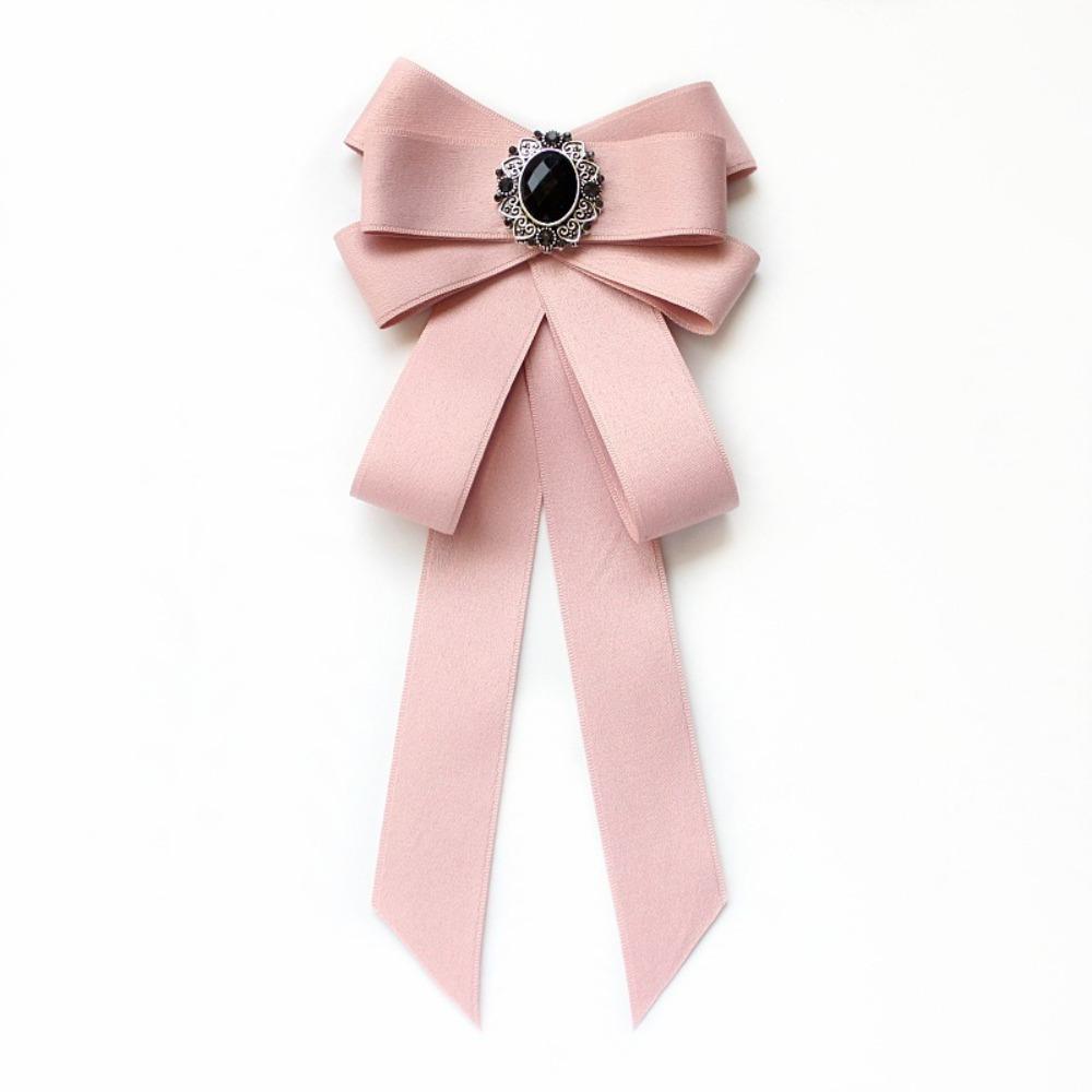Fashion Ribbon Butterfly Knot Tie Alloy Adjustable Rhinestone Bow Tie Rhinestone Decoration Shirt Bow Tie Gift