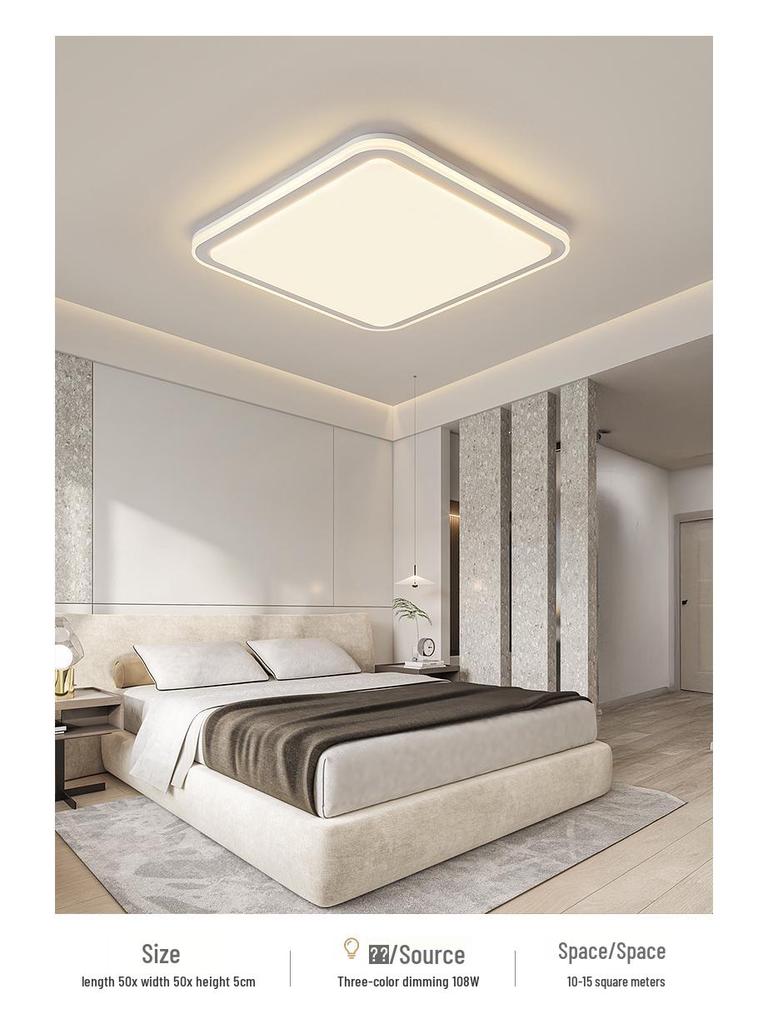 Modern Minimalist LED Ceiling Light for Bedroom and Living Room