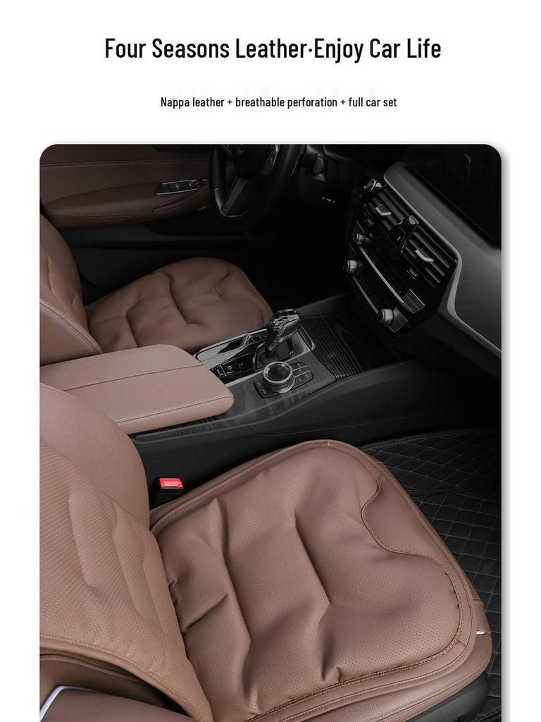 Xiaomi Ventilated All-Season Car Seat and Lumbar Support Cushions for Mercedes-Benz and BMW, with Integrated Rear Seat Trim.