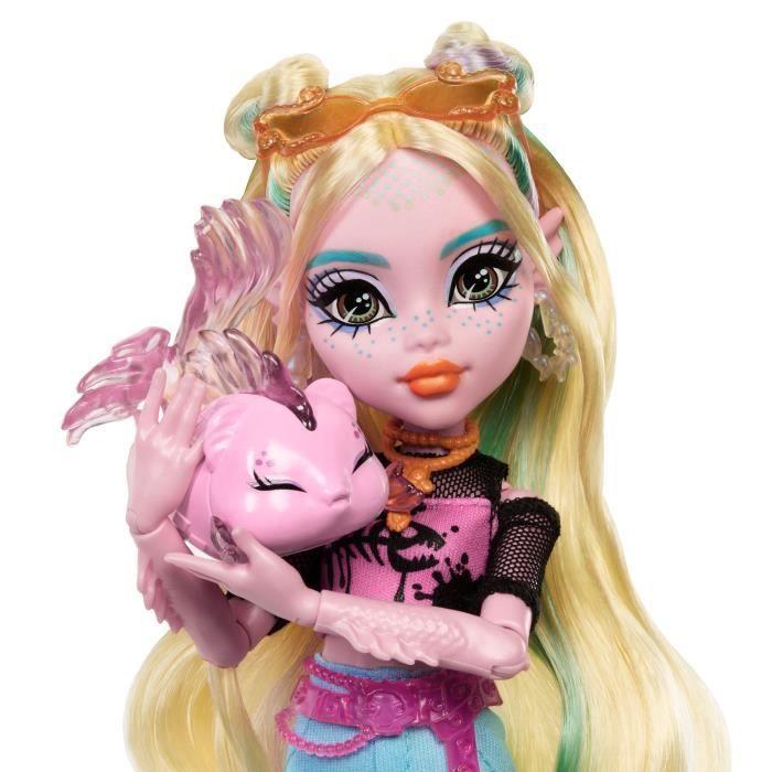 Monster high-poupée lagoona blue-poupée avec animal et accessoires hxh75