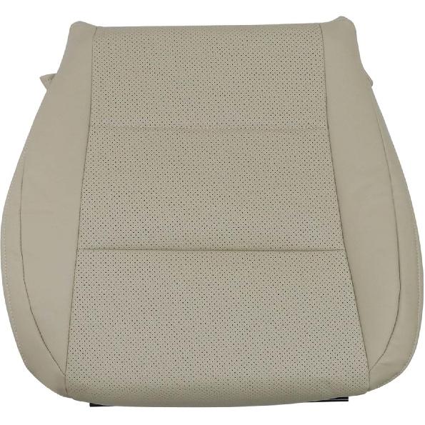 Priprilod Black Perforated Leather Driver Side Bottom Replacement Seat Cover Compatible with Lexus ES350 300h 2013 2014 2015 2016 2017 2018