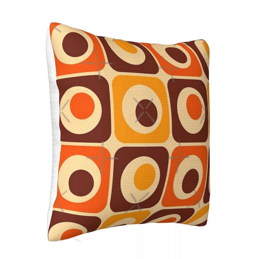 70er Retro Vintage Stil Geometrisches Muster 3 Kissen Kissenbezüge Kissenbezüge Dekorative Kissenhülle Kissenbezug