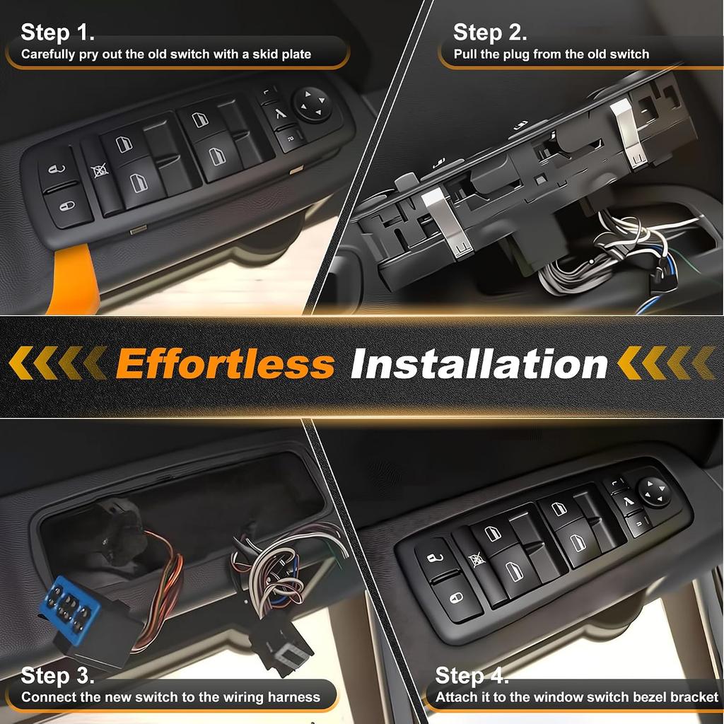 Power Window Switch for Ford F-250 F-350 F-450 F-550 2017-2022 | Super Duty, Front Left Driver Side, Door Master Window Control Switch, Replace