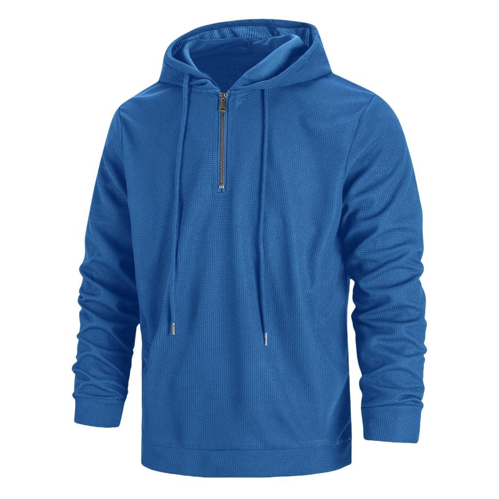 Herren Hoodies Smart Casual Color LangarmSweatshirts Mit Kordelzug Loose FitWarm Einfarbig Kapuzenoberteile AthleisureHerbst Winter