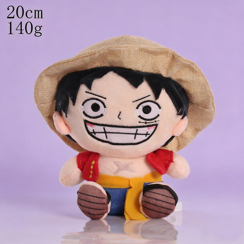Hot Japanese Anime  One Piece Plush Toys Cartoon Figure Luffy Chopper Ace Roronoa Zoro Cute Stuffed Doll Kids Xmas Gifts!