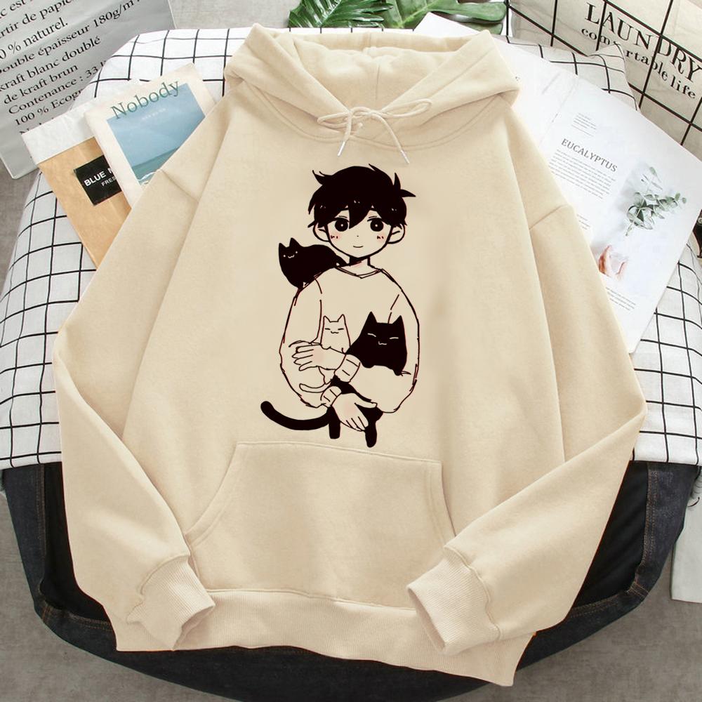 Omori Hoodies Women Y2k Aesthetic Kawaii Sweat Y2k Hooded Shirt Women Harajuku Tracksuit Fashion Graphic Retro Y2K Personality