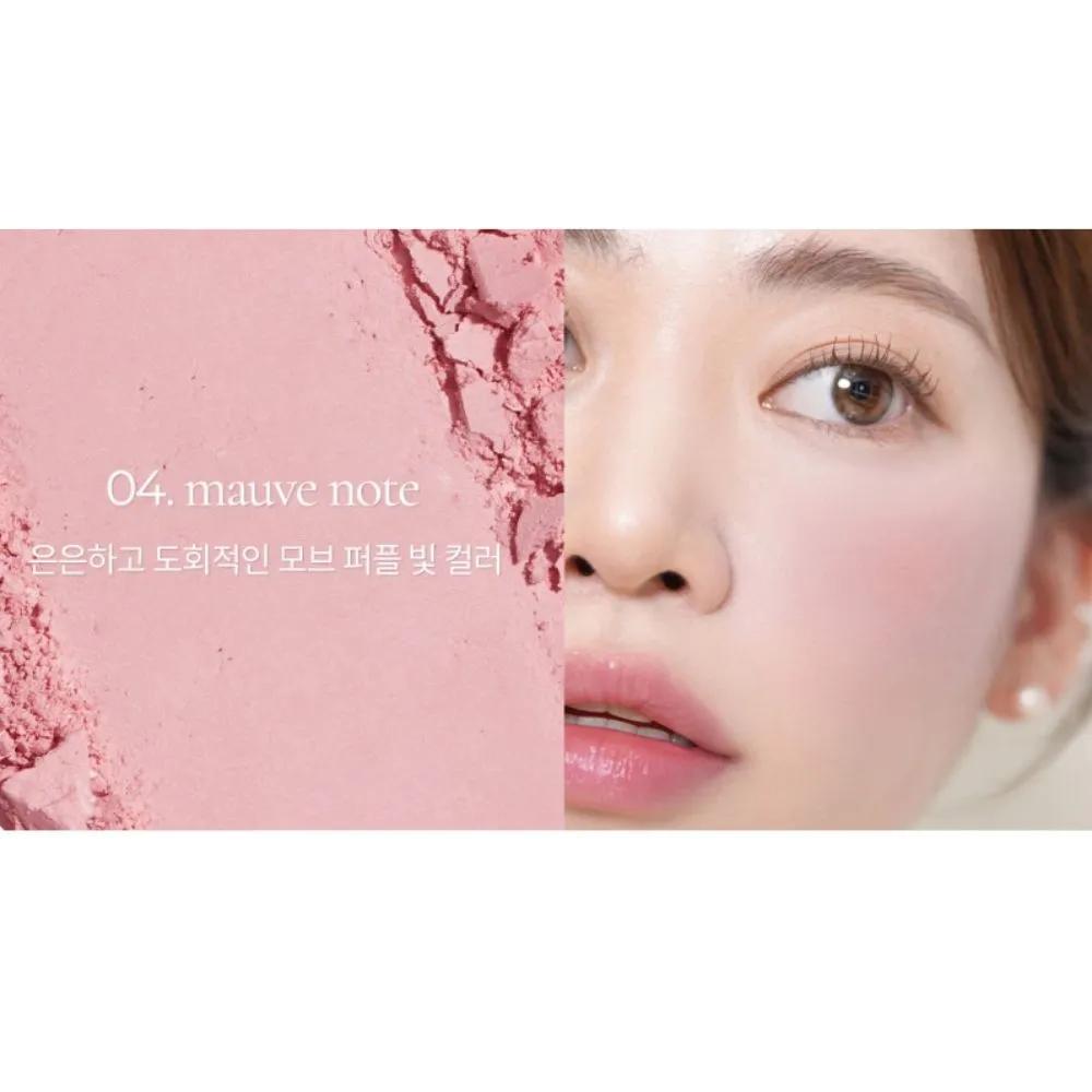 Flutter Bright Color Vividness Lively Matte Blusher 04 Mauve Note