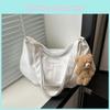 Trendy 2024 Korean Style Casual Pu Tote Bag Fashionable Street Chic Shoulder Bag