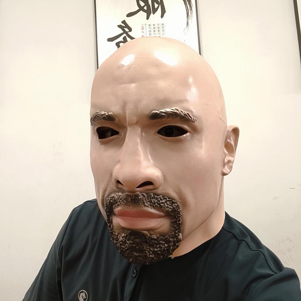 Sozialer Bruder Glatzkopf Latexmaske