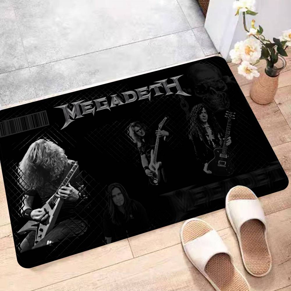 

Коврик для ванной Rock Band M-Megadeth в скандинавском стиле, домашний придверный коврик, коврики для ванной-туалета, придверный коврик для спальни 40x60 cm