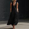 2026 European Women's Summer V-neck Sleeveless Casual Tank Dress